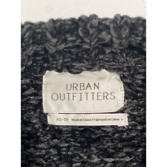 Urban Outfitters Black Textured Knit Cropped Sweater Pullover XS - Picture 4 of 7